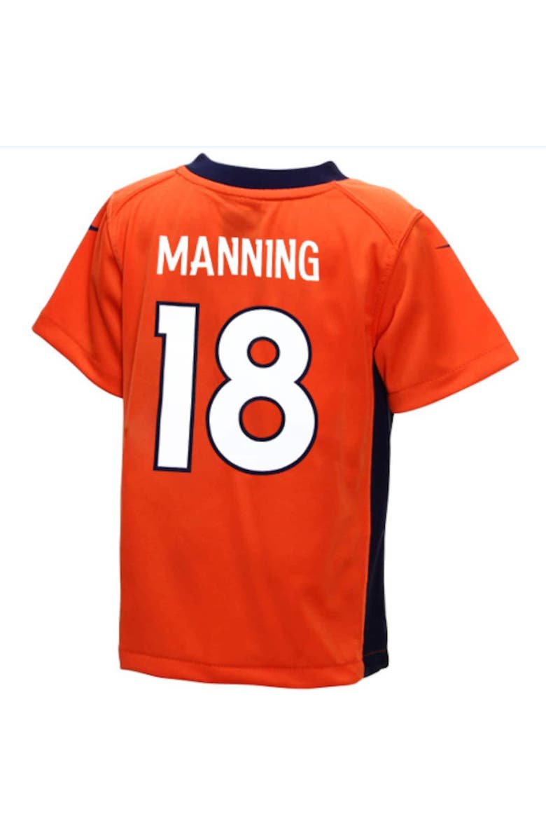 جل الصبار للبشرة Nike Denver Broncos #18 Peyton Manning Orange Hoodie جل الصبار للبشرة