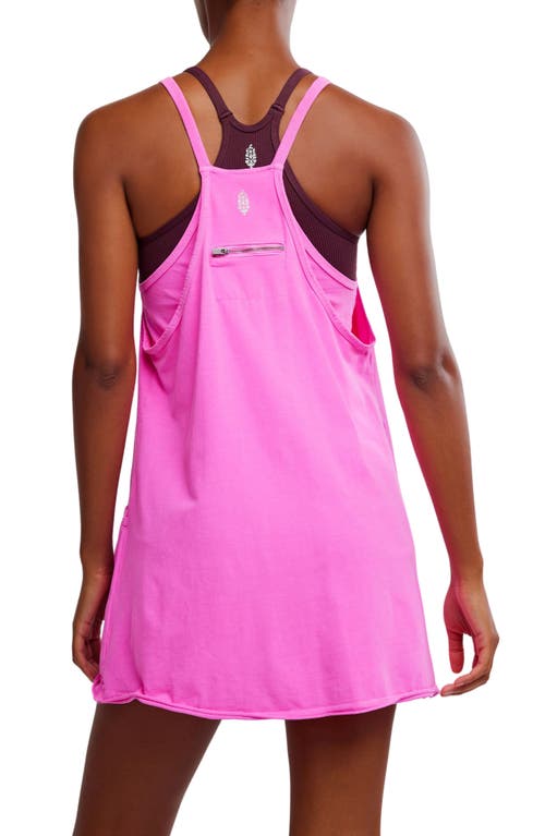 Shop Free People Fp Movement Hot Shot Mini Sport Dress In Hot Pink