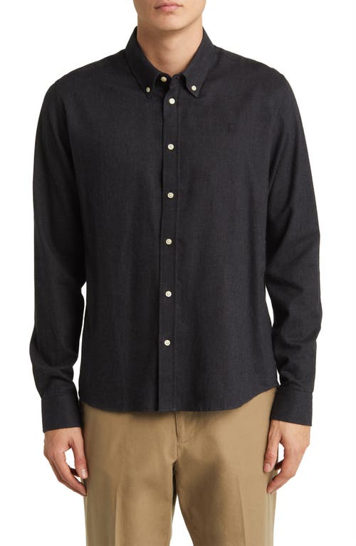 Desert Button-Down Shirt in Black Melange