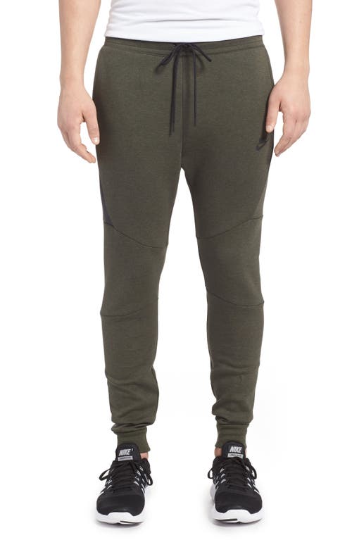 Shop Nike Tech Fleece Jogger Pants In Sequoia/heather/black