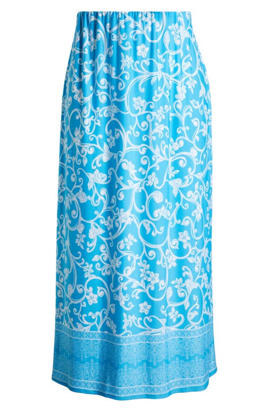 Shop Vince Camuto Print Maxi Skirt In Poolside