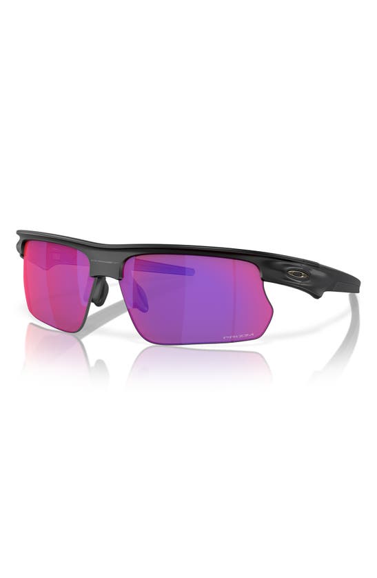 Shop Oakley Bisphera 68mm Prizm™ Gradient Oversize Rectangular Sunglasses In Crystal Grey