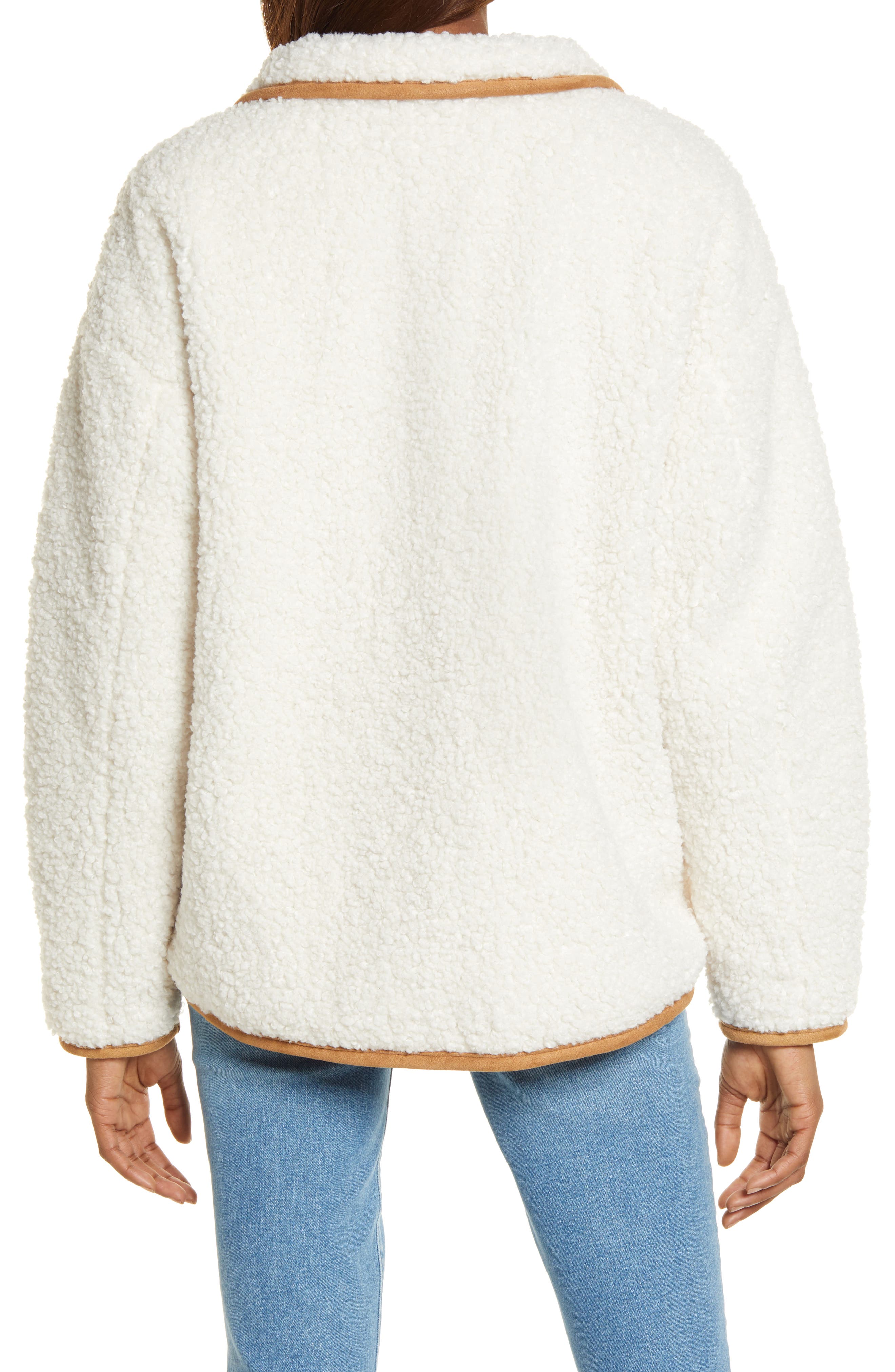 caslon faux shearling jacket