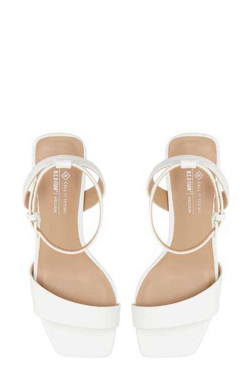 Call It Spring Rorii Ankle Sandal In White