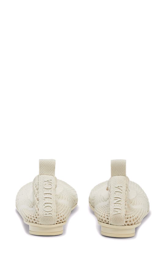 Bottega Veneta Atomic Mesh Ballerina Flat In Sea Salt