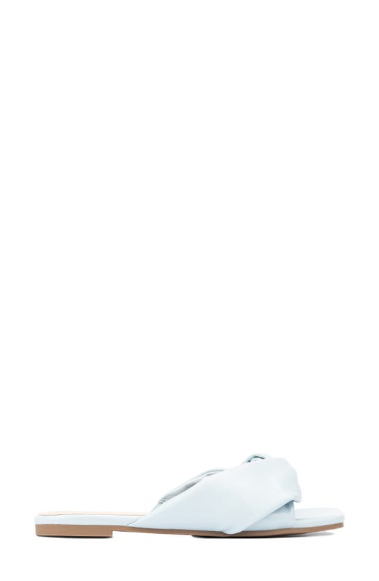 Fashion To Figure Women's Pamela Wide Width Flats In Light Blue