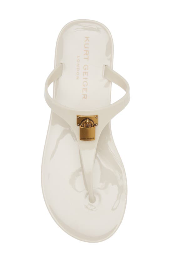 Shop Kurt Geiger Brixton Jelly Sandal In Natural