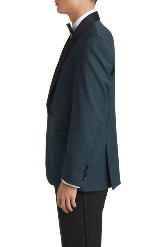 Ted Baker Josh Shawl Collar Slim Fit Wool Sport Coat In Teal