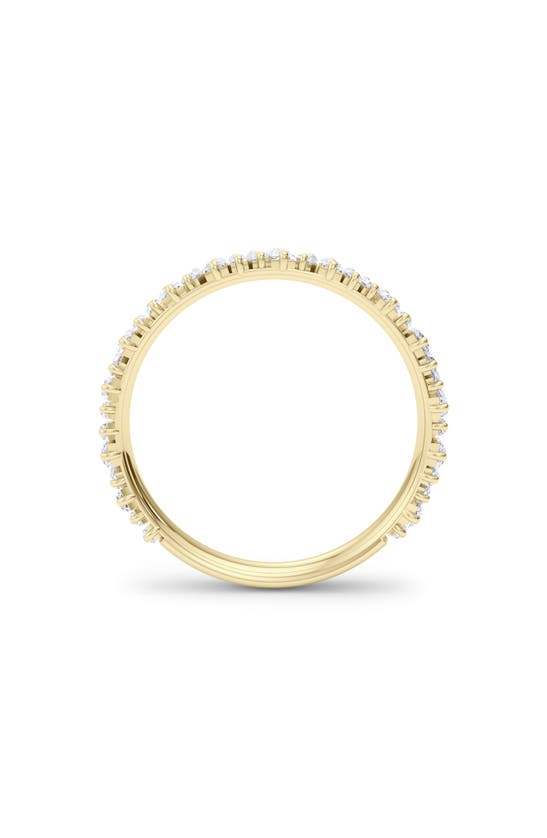 Hautecarat Lab Created Baguette Diamond Band Ring In 18k Yellow Gold