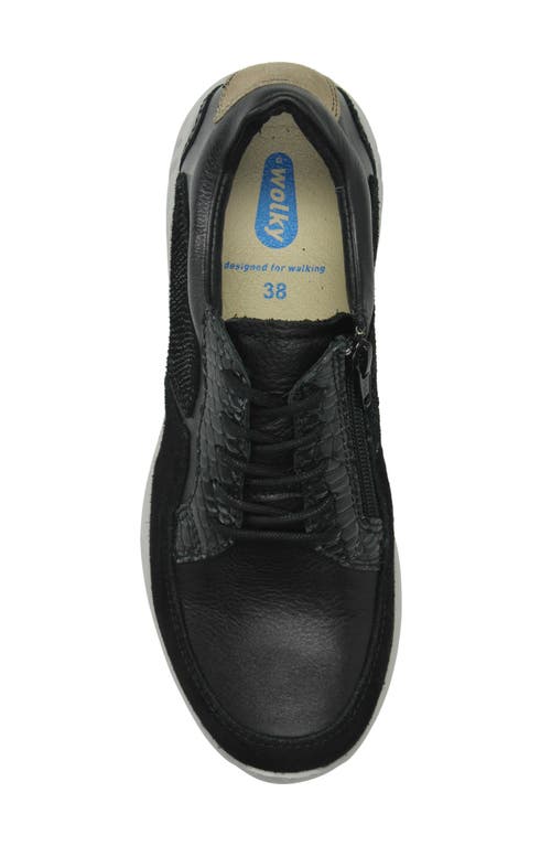 Wolky Pro Sneaker In Black Combi