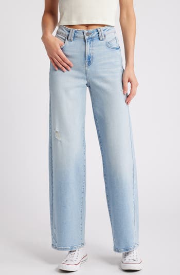 【HI FI FNK】Shower Wide Jeans HIDDEN JEANS High Waist Wide Leg Jeans | Nordstrom