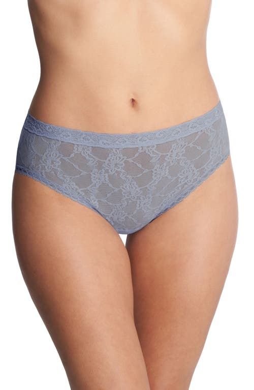 Shop Natori Bliss Allure Lace Briefs In Ocean Storm