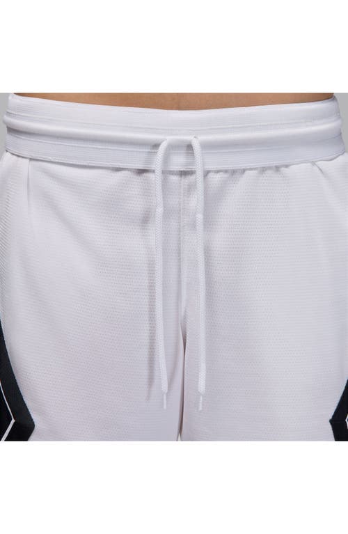 Shop Jordan Sport 4-inch Diamond Shorts In White/black/black