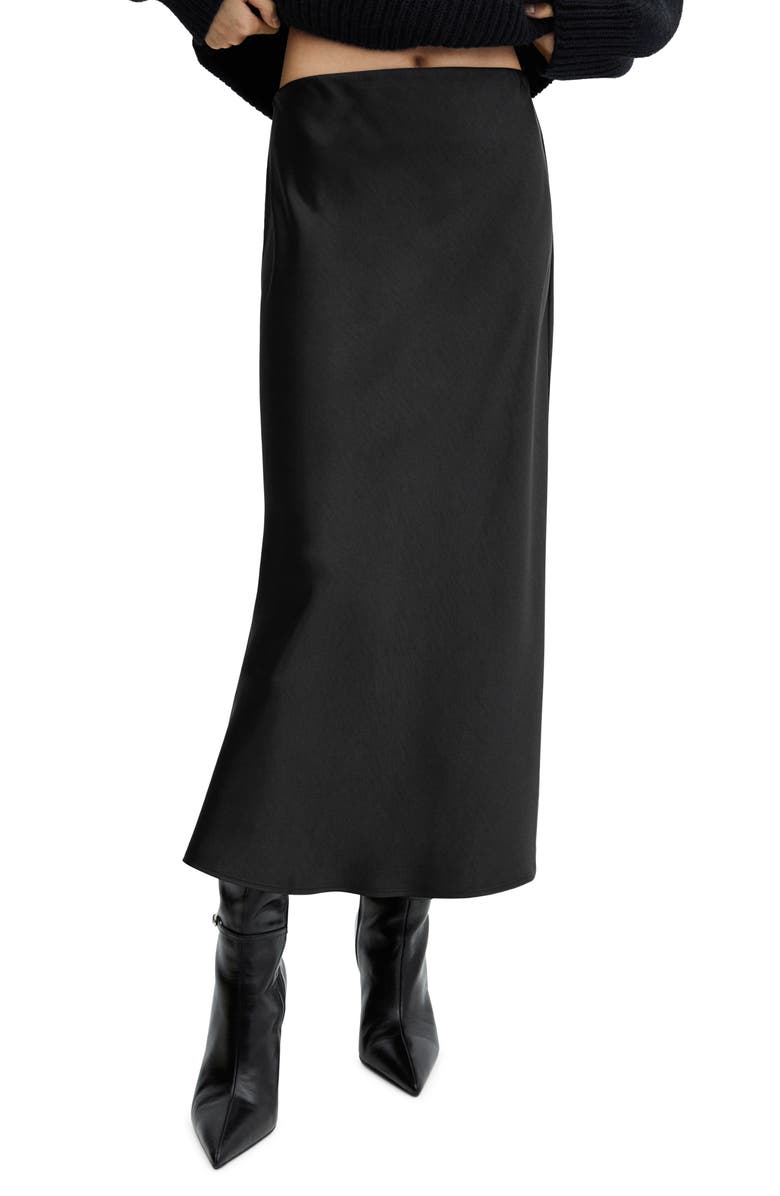 Mango Satin Midi Skirt Nordstrom 8238