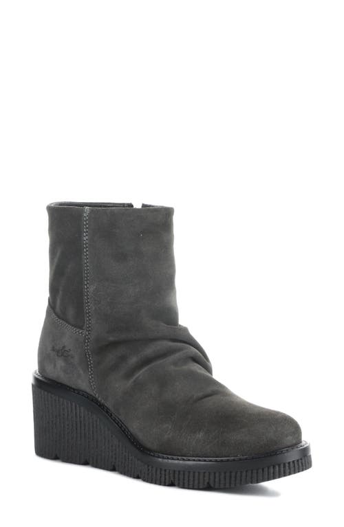 Bos. & Co. Alina Waterproof Platform Wedge Bootie In Grey