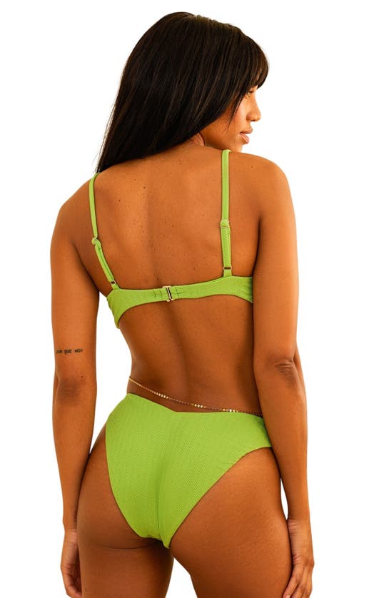 Dippin Daisys Angel Cheeky Bikini Bottom In Avocado