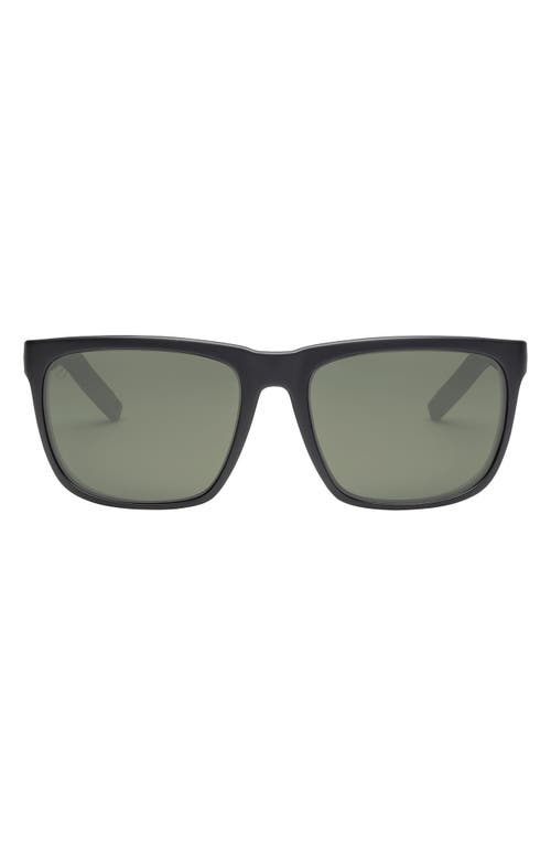 Electric Knoxville 56mm Polarized Rectangle Sunglasses in Black/Grey Polar Pro
