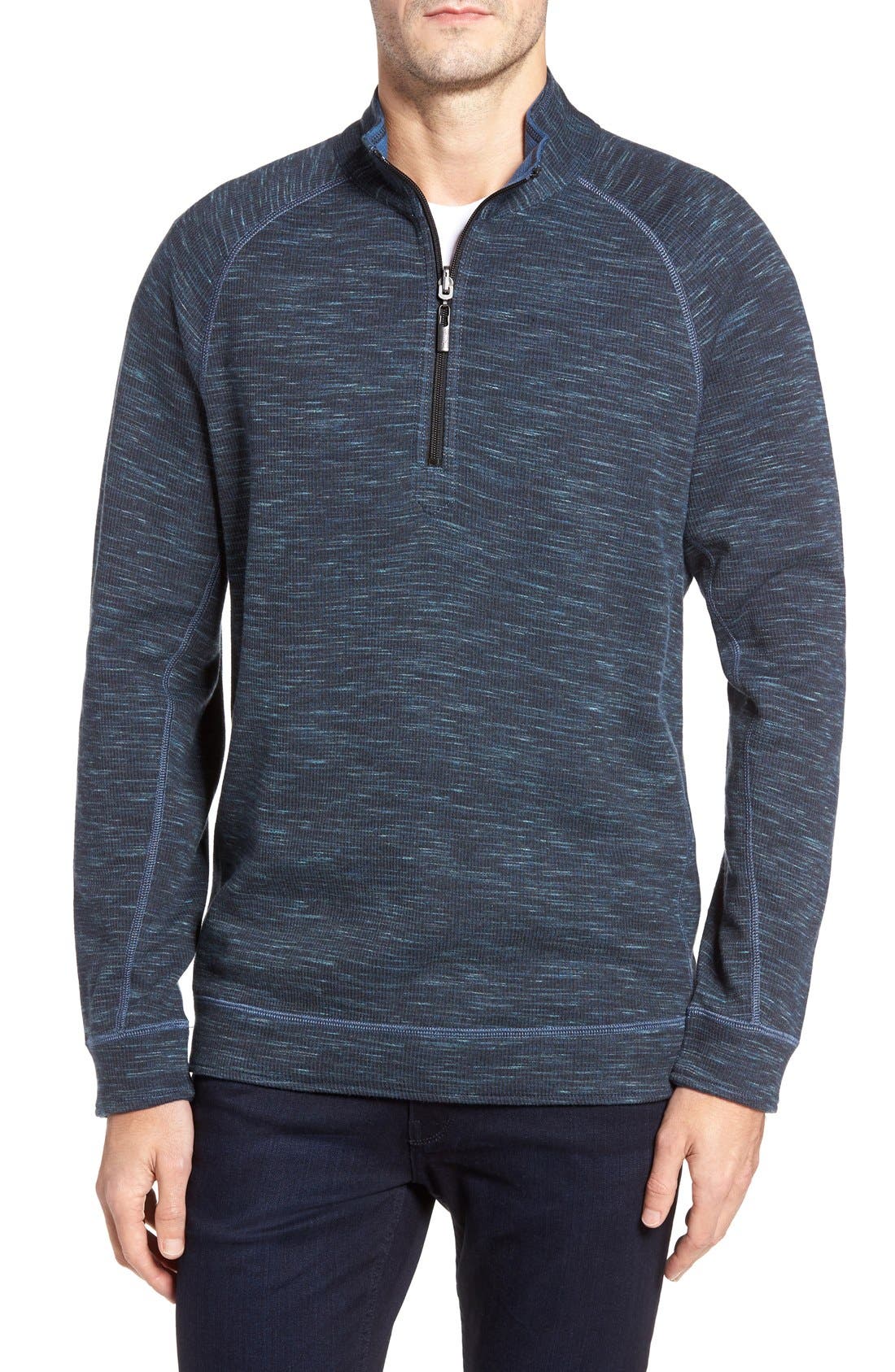 Tommy Bahama Slubtropics Reversible Half Zip Pullover Nordstrom