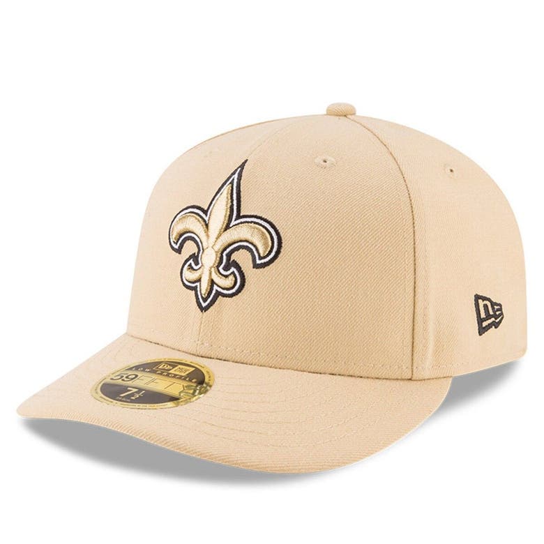 New Era Men's Gold New Orleans Saints Omaha Low Profile 59fifty Structured Hat In Vegas Gold