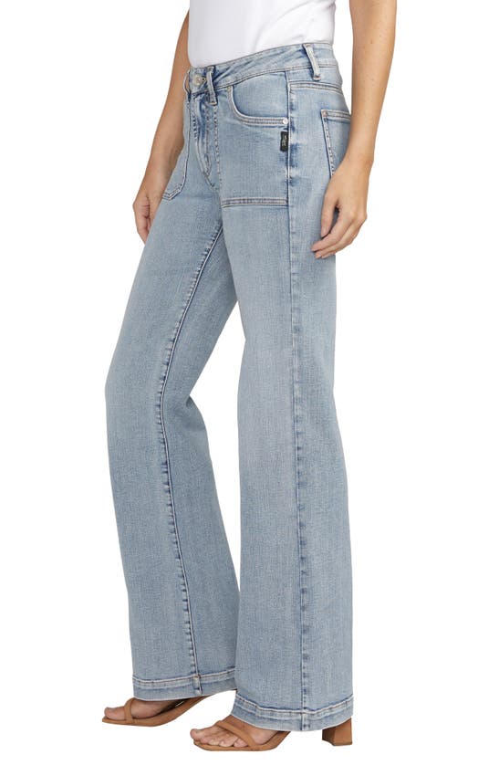 Shop Silver Jeans Co. Suki Curvy Mid Rise Wide Leg Trouser Jeans In Indigo