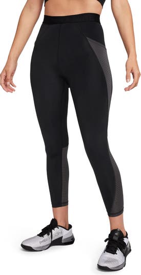 Nike Women's Pro High-Waisted Leggings with Pockets in Blue