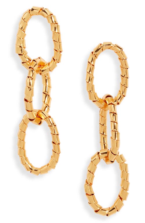 Aretes Calysta Drop Earrings in Gold