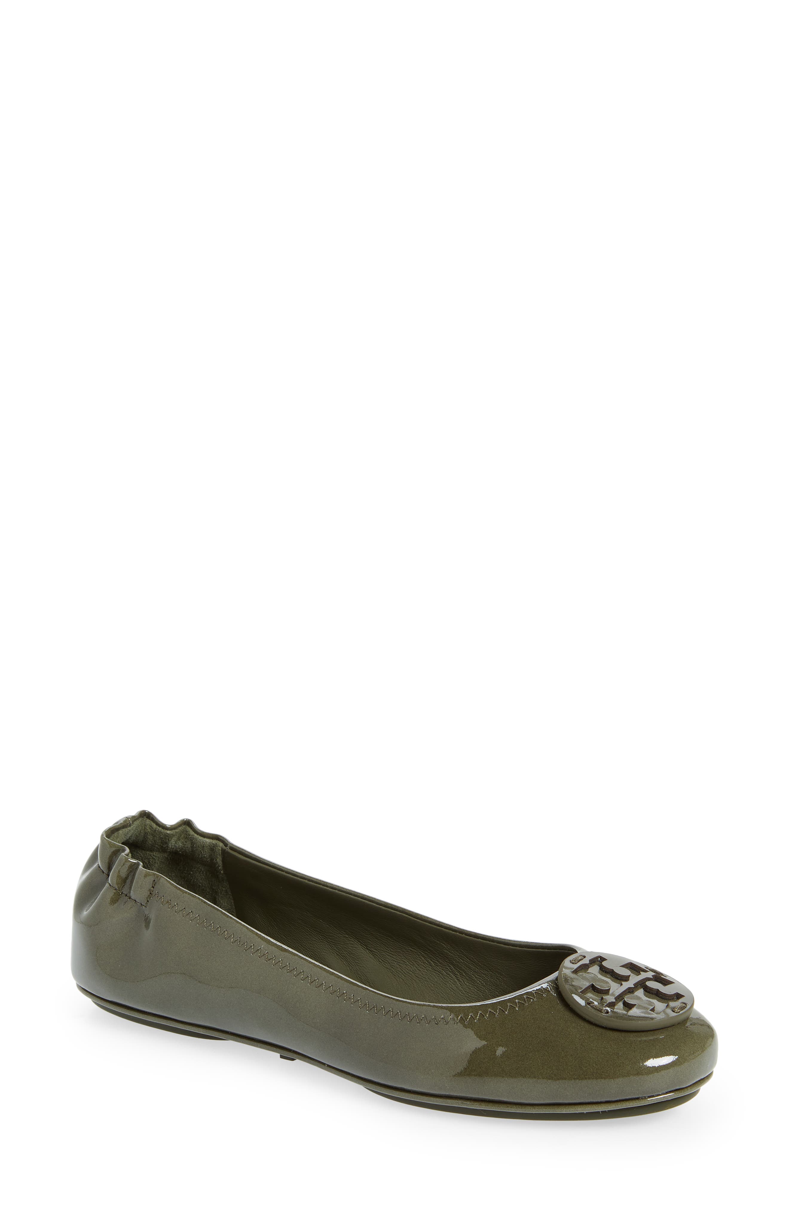 olive green ballet flats