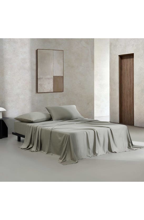 Shop Calvin Klein Organic Earth Sheet Set In Dusty Olive