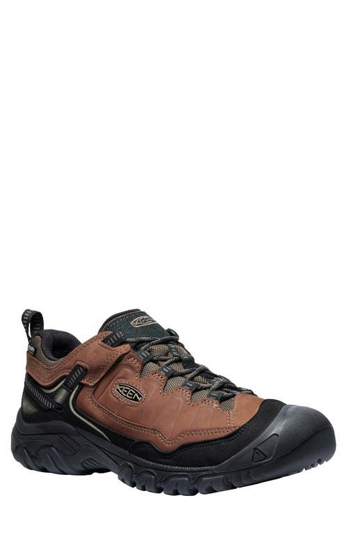 Shop Keen Targhee Iv Waterproof Hiking Shoe In Bison/black