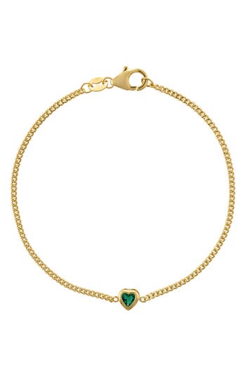 Fzn Heart Charm Bracelet In Gold