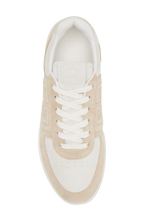 Shop Givenchy G4 Low Top Sneaker In Beige/white