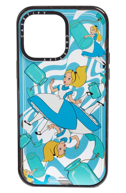CASETiFY x Disney Alice in Wonderland iPhone 13 Pro/13 Pro Max & 14 Plus/14 Pro Max Case in Clear/Glossy Black at Nordstrom