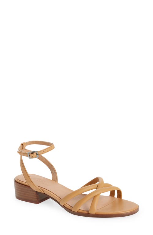 Madewell Ankle Strap Sandal in Amber Brown