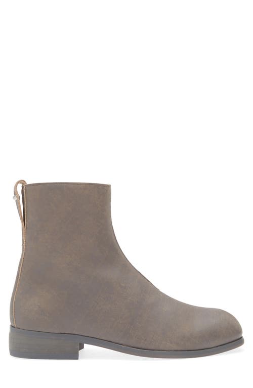 Our Legacy Michaelis Square Toe Boot In Vintage Clawed Stone Bovine