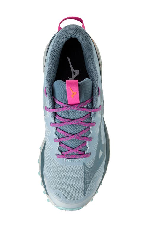 Mizuno Wave Mujin 9 Running Shoe In Forget Me Not-nimbus Cloud