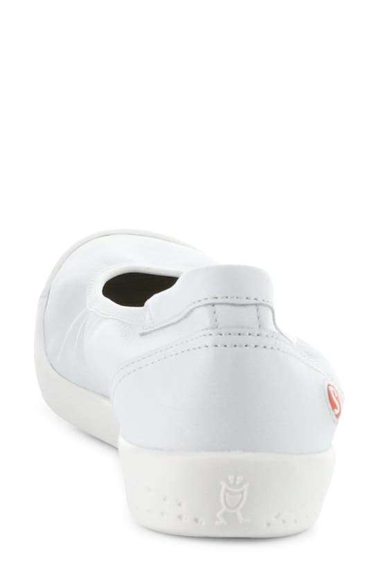 Softinos By Fly London Ilme Ballet Flat In White Smooth