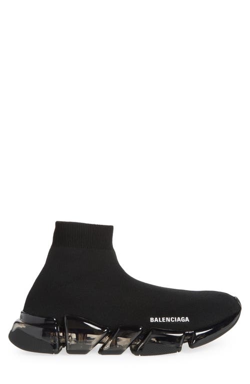 Balenciaga Black Speed Recycle Sock Sneakers In Black