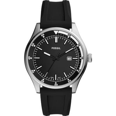 Fossil Belmar Silicone Strap Watch, 4m