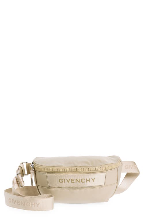 Shop Givenchy G-trek Belt Bag In Beige/cream