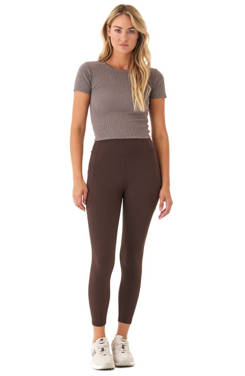 Shop Threads 4 Thought Bekah Claire High Waist 7/8 Leggings In Espresso