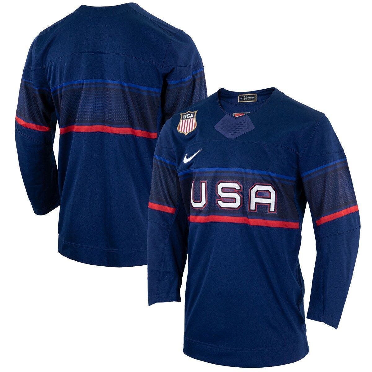 Nike Men's Nike Blue Team USA Hockey 2022 Winter Olympics Collection