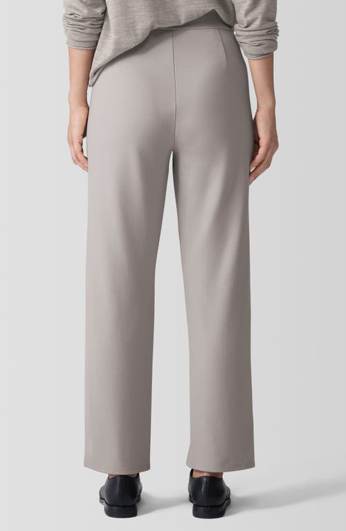 Shop Eileen Fisher Ponte Ankle Straight Leg Pants In Dove