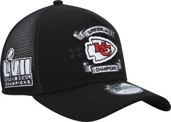 Men's New Era Red Kansas City Chiefs Three-Time Super Bowl Champions 9FORTY  Adjustable Hat