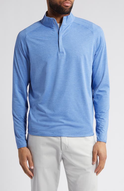 Crown Crafted Stealth Performance Quarter Zip Pullover in Cascade Blue