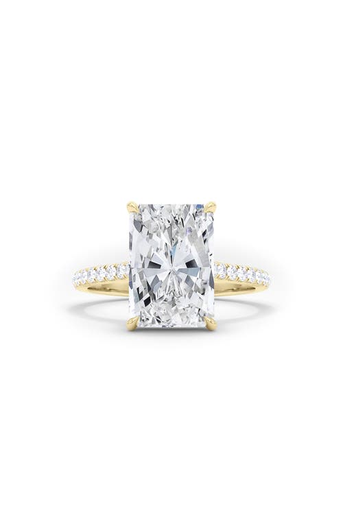 HAUTECARAT HAUTECARAT RADIANT CUT PAVÉ LAB CREATED DIAMOND RING 