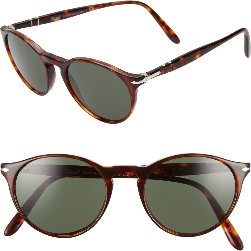 Persol 50mm Round Sunglasses In Brown