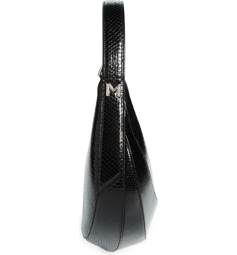 MUGLER Spiral Curve 02 Snakeskin Embossed Leather Shoulder Bag | Nordstrom