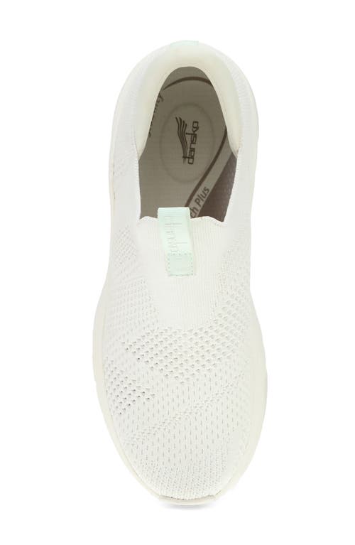 Shop Dansko Pep Knit Slip-on Shoe In White