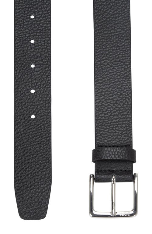 Shop Hugo Boss Boss Ronnie Leather Belt In Black