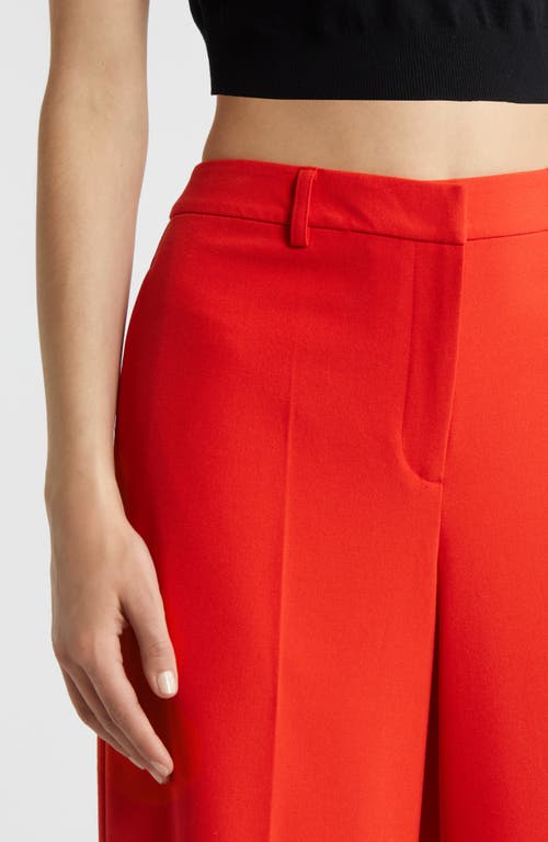 Shop Open Edit Wide Leg Pants In Red Fiery